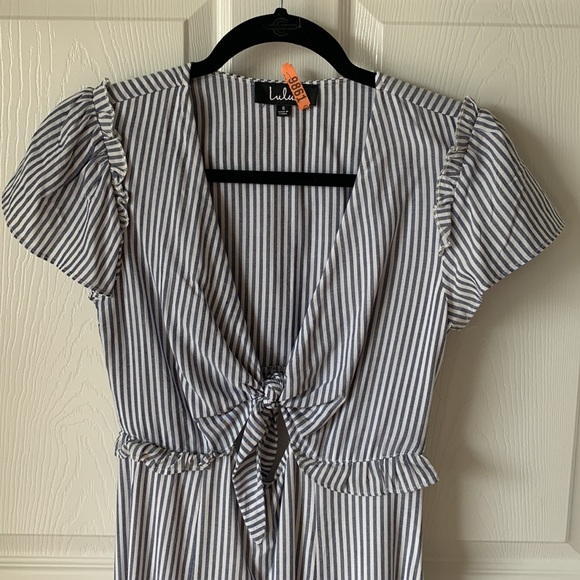 Pretty LuLus PinStripe Dress Sz S - Picture 2 of 7